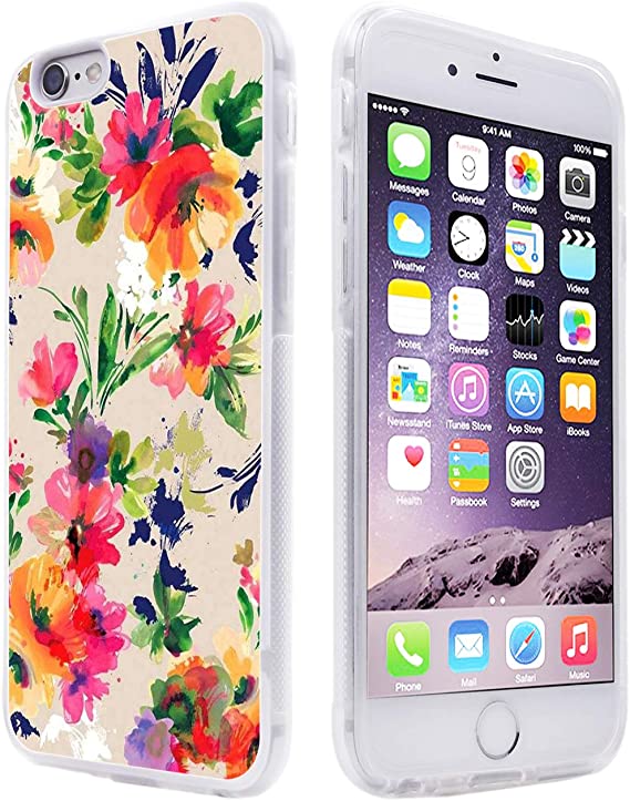 Art Case for iPhone 6S,Gifun Anti-Slide and Drop Protection Soft TPU Premium Protective Case for iPhone 6 & 6S - Art Floral