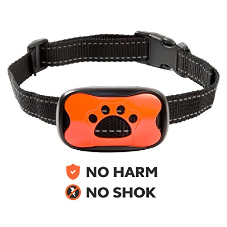 Petness Small Dog Bark Collar - Humane No Shock No Pain Anti-Bark for Small/Medium Dogs - Safe Vibration Training Collar