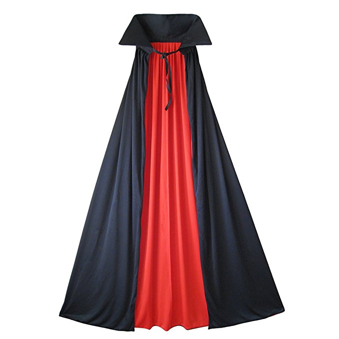 54" Fully Lined Deluxe Vampire Cape ~ Halloween Costume Accessories (STC11509-L)