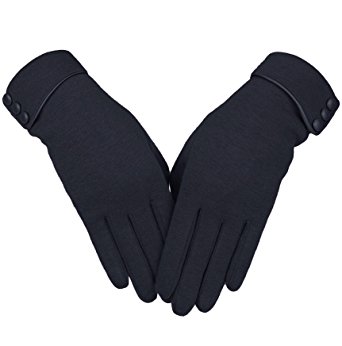 Knolee Women's Screen Gloves Warm Lined Thick Touch Warmer Winter Gloves