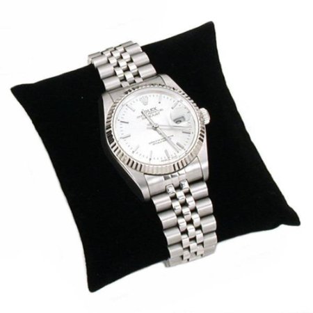 3 Black Velvet Watch & Bracelet Pillow Jewelry Displays