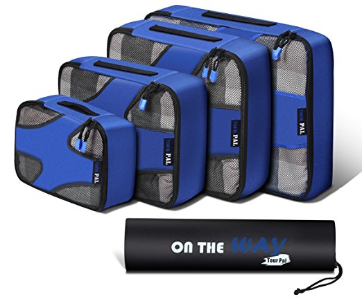 Packing Cubes-4 Set Travel Luggage Packing Organizers with Laundry Bag