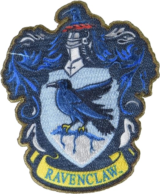 Simplicity Harry Potter Ravenclaw Iron On Applique Patch for Clothes, Backpacks, and Accessories, 3.5" W x 4.125" L, Multicolor