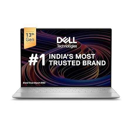 Dell XPS 9320 Laptop, Intel Evo platform powered by Intel Core i7-1360P Processor/32GB LPDDR5/1TB SSD/13.4"(34.03cm)UHD  Touch/Backlit KB   FPR/Win 11   MSO'21   15 Month McAfee/Platinum Silver/1.24KG