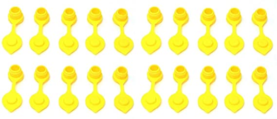 JSP Manufacturing Yellow Gas CAN Vents- Pick a Pack Yellow Fuel Gas Can Vent Cap Chilton Briggs Rotopax Gott Anchor Multipack Pricing (20)