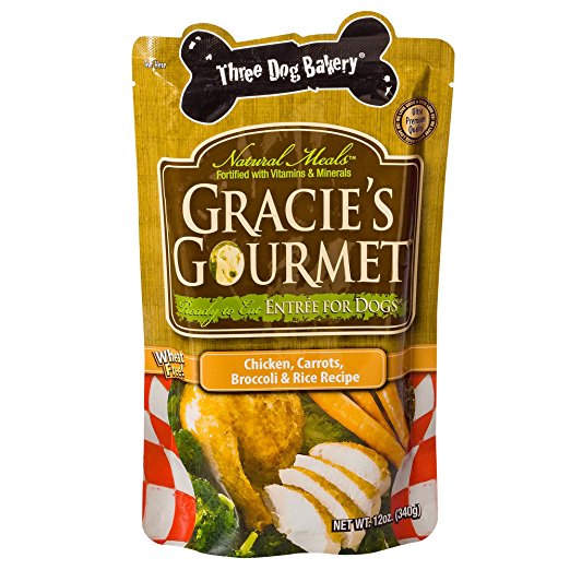 Three Dog Bakery Gracie's Gourmet Entree for Dogs, 12 oz