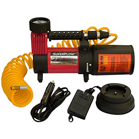 SuperFlow HV-45 Special Ops Cordless Air Compressor/Searchlight 150 PSI