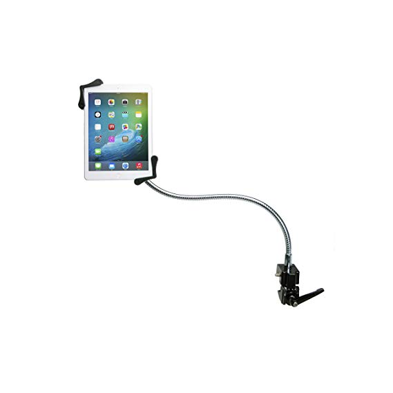 CTA Digital PAD-HGT Heavy-Duty Gooseneck Clamp Stand for 7-14 inch Tablets// 12.9-inch iPad Pro/iPad Pro 9.7 / iPad Mini/Galaxy Tab S4 9.7" / More (Renewed)