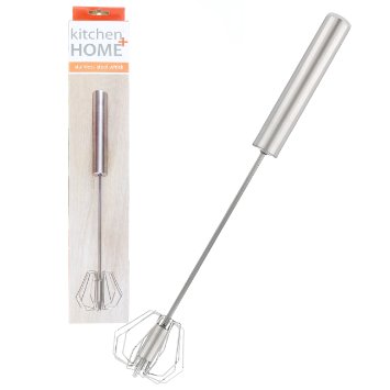 Stainless Steel Push Whisk Mixer - 14 Inch - By Super Whisk