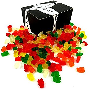 Albanese Assorted Sugar Free Gummi Bears, 2 lb Bag in a Gift Box