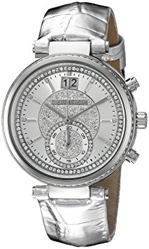 Michael Kors Women's Sawyer Silver-Tone Watch MK2443