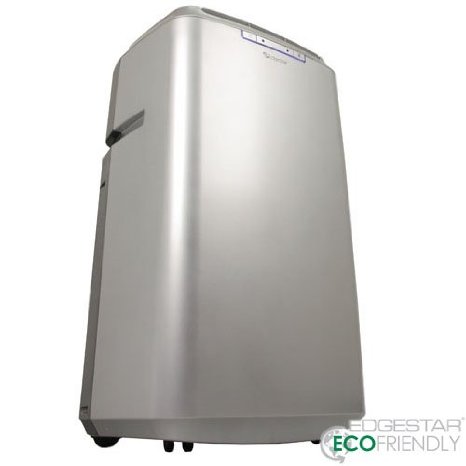 EdgeStar Server Room 14,000 BTU Dual Hose Portable Air Conditioner With Pump - Silver