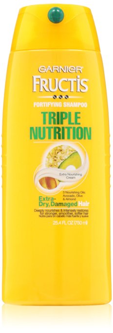 Garnier Fructis Triple Nutrition Creamy Shampoo, 25.40-Fluid Ounce