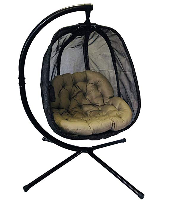 Flower House FHEC100-BRK Egg Chair (Espresso)