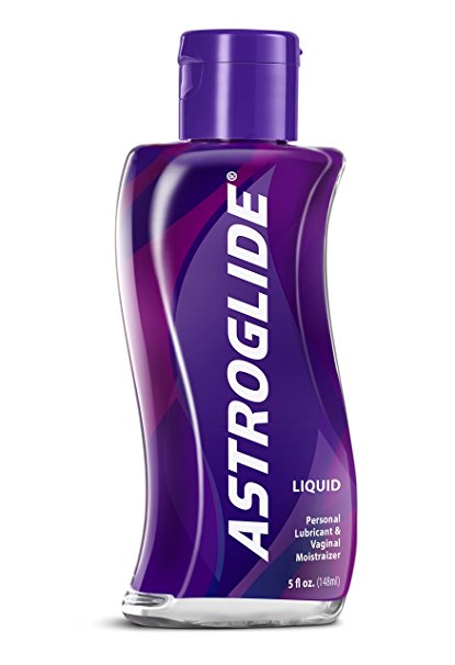 Astroglide Liquid Personal Lubricant Water-based Water-soluble Condom-compatible Long-lasting Silky Smooth: Size 5 Oz. / 148 Ml. (Pack of 2)