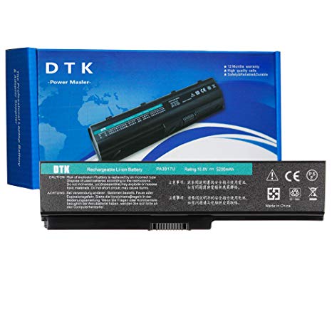 Dtk New Laptop Notebook Battery For Toshiba Computer PA3817U-1BRS PA3817U-1BAS PA3818U PA3819U-1BRS Select Models