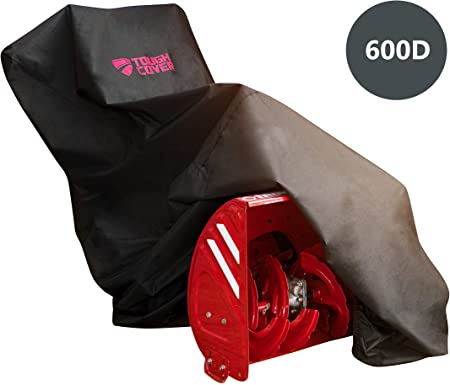 ToughCover Premium Two-Stage Snow Thrower Cover. Heavy Duty 600D Marine Grade Fabric. Universal Fit. Weather, UV & Mold Protection.
