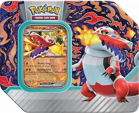 Pokemon TCG: Paldea Partners Skeledirge EX Tin