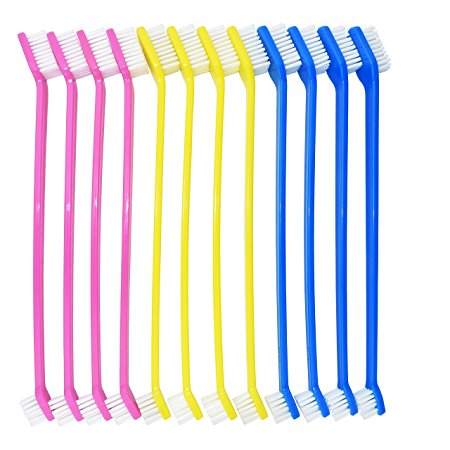 RosyLife Pet Dog Soft Toothbrush Food grade material pet toothbrush Dental Hygiene Brushes for Small to Large Dogs