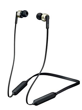 JVC Noise Cancelling Wireless Earbuds, Rain Proof IPX4, Voice Assistant Compatible - HAFX65BNN(Gold)