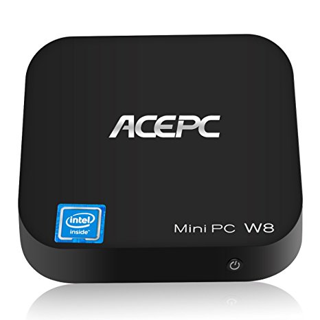 Mini PC,ACEPC W8 Mini Computer Intel Z3735F Quad Core up to 1.83GHz 2GB/32GB Fanless Computer Windows 10 Desktop PC With Built-in Wifi,Bluetooth 4.0