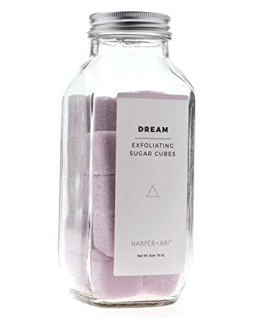 Harper   Ari Sugar Scrub Cubes, Exfoliating Body Scrub in Single Use Size, Soften and Smooth Skin with Shea Butter and Aloe Vera (Dream)