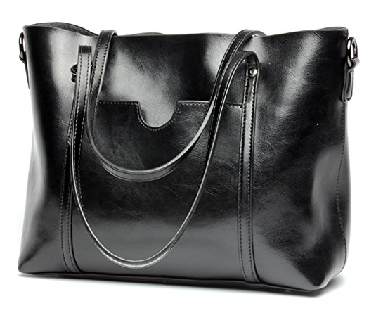 Molodo Womens Satchel Hobo Stylish Top Handle Tote Genuine Leather Handbag Shoulder Purse