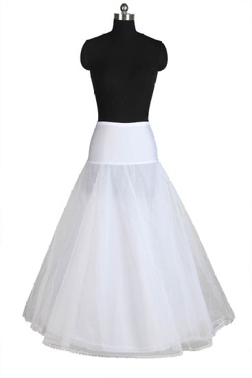 Dressever Women's A-line Bridal Petticoats with Lace Edge One Size