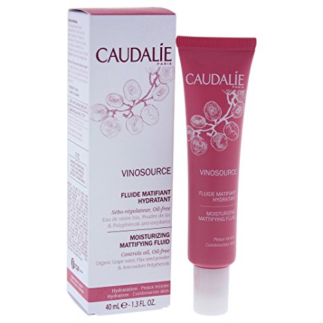 Caudalie Vinosource Moisturizing Matifying Fluid for Combination Skin, 1.3 Ounce