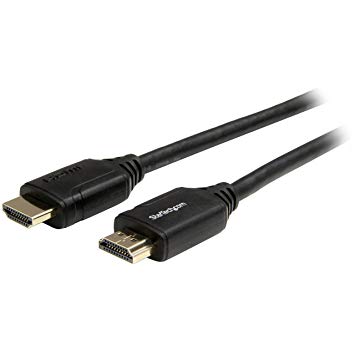 StarTech.com Premium Certified High Speed HDMI 2.0 Cable with Ethernet - 10ft 3m - Ultra HD 4K 60Hz - 10 feet HDMI Male to Male Cord - 30AWG (HDMM3MP)