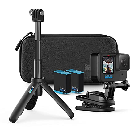 GoPro HERO10 Action Camera with Free Swivel Clip, Digital, Battery & Shorty Tripod (Waterproof, Front & Rear Dual Screen,5.3K60 Ultra HD Video, 23MP Photos) (1 Year INTL Warranty   1 Year IN warranty)