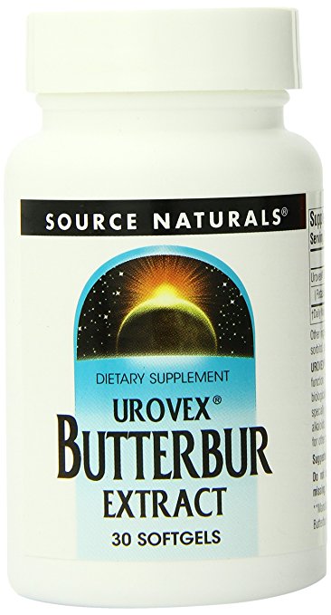 Source Naturals Butterbur Extract (urovex) 50mg, Supports a Healthy Bladder, 30 Softgels