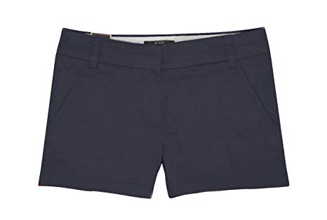 J. Crew - Women's Solid 3" Cotton Stretch Shorts