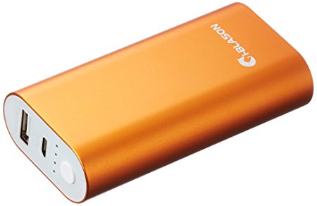 iPhone Battery, i-Blason Aero 5200 mAh Battery Portable USB Charger Power Bank - Intelli-Charge Wide Compatibility, Fast Charging, High Capacity - For Apple iPhone Samsung Galaxy and More (Orange)