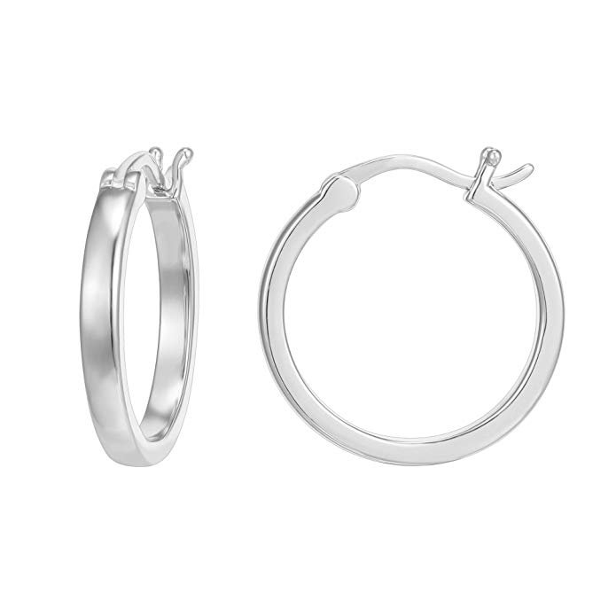 PAVOI 14K Gold Plated 925 Sterling Silver Post Lightweight Hoops | Gold Hoop Earrings for Women