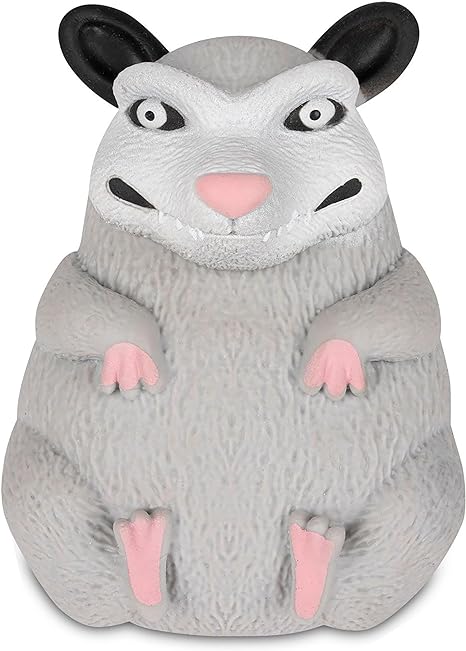 Archie McPhee Novelty Gifts Funny Splat Possum - 5-1/2" Soft Total Physical Response Splat Possum Filled with Sand - Perfect for Emotionally Charged Laughter and Fun All Year Long