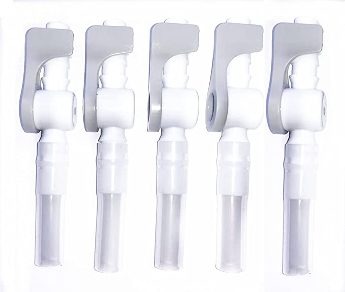 Lifevv Innovative Catheter Valve - Urine Drainage Catheter Valves, Comfortable Easy to Use Lever Tap with Smooth Edges and Tubing (5 Pack)