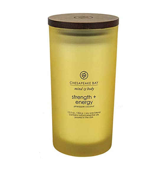 Chesapeake Bay Candle Mind & Body Collection Strength   Energy, Large Jar Candle