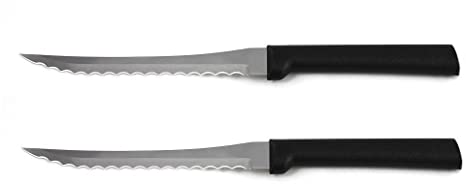 Rada MFG Cutlery Tomato Slicer Knife with Black Handle, 2 Pack