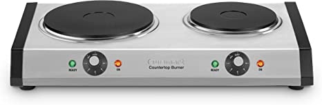 Cuisinart CB-60 Cast-Iron Double Burner, Stainless Steel