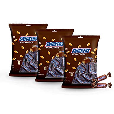 Snickers Chocolate Miniatures Diwali Gift Pack, 150g (Pack of 3)