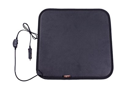 Facon 12Volt Heated Seat Cushion with 3-Way Temperature Controller for Car Trucks Vehicle