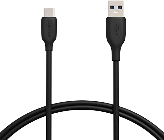 AmazonBasics USB-C 3.1 Gen2 to USB-A Cable - 3-Foot, Black