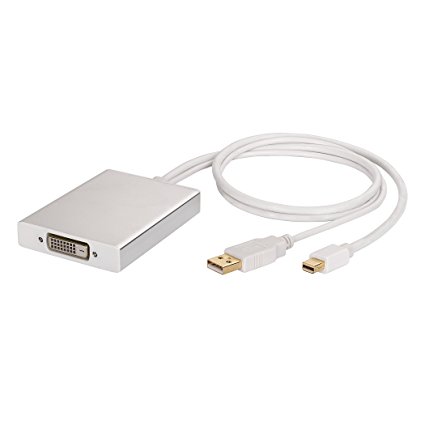Kanex iAdapt Mini DisplayPort / Thunderbolt to DVI Adapter   USB for Apple Cinema Display 30-Inch with 2560x1600 maximum resolution