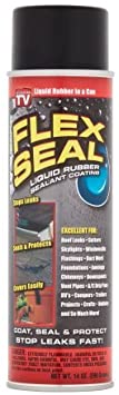 Flex Seal Liquid Rubber Sealant Waterproof Spray on Caulking Coating (Pack of 2-14 oz)