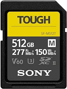 Sony 512 GB Tough M Series UHS-II SDXC Memory Card