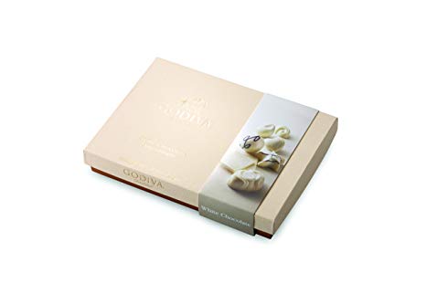 Godiva Chocolatier White Chocolate Gift Box, Great for Gifting, Premium Chocolate, White Chocolate Lovers, 24 pc