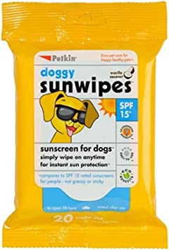 Petkin SPF15 Sunscreen Wipes