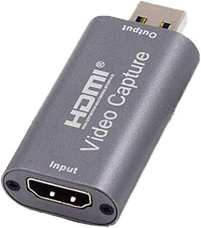 WELINK Audio Video Capture Card HDMI to USB 3.0, 1080P 60FPS Game Capture Recording via DSLR, Camcorder for Gaming Live Broadcasting, Streaming, Video Conference, Silver