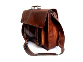SKH Leather18 Mens Genuine Vintage Leather Satchel Messenger 156 17 Laptop Macbook Bag